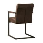 NC-0013-Ferro-armchair-fabric-dark-brown-A
