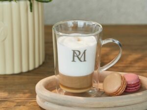 RM dubbelwandig monogram theeglas 275ml