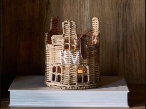 Rattan huis windlicht Riviera Maison PRE ORDER