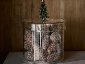 Voorraadpot glas met Kerstboom Riviera Maison PRE ORDER
