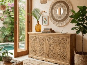 Houtsnijwerk dressoir