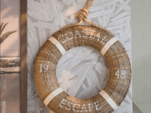Rustic Rattan Lifebuoy Riviera Maison