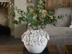 Blossom vase RM white Large